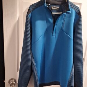 Under Armour Teal and Black Quarter-Zip Pullover